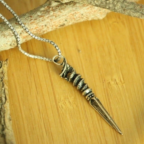 Sterling Silver Stylish Men's Necklace - Picture 5 of 8